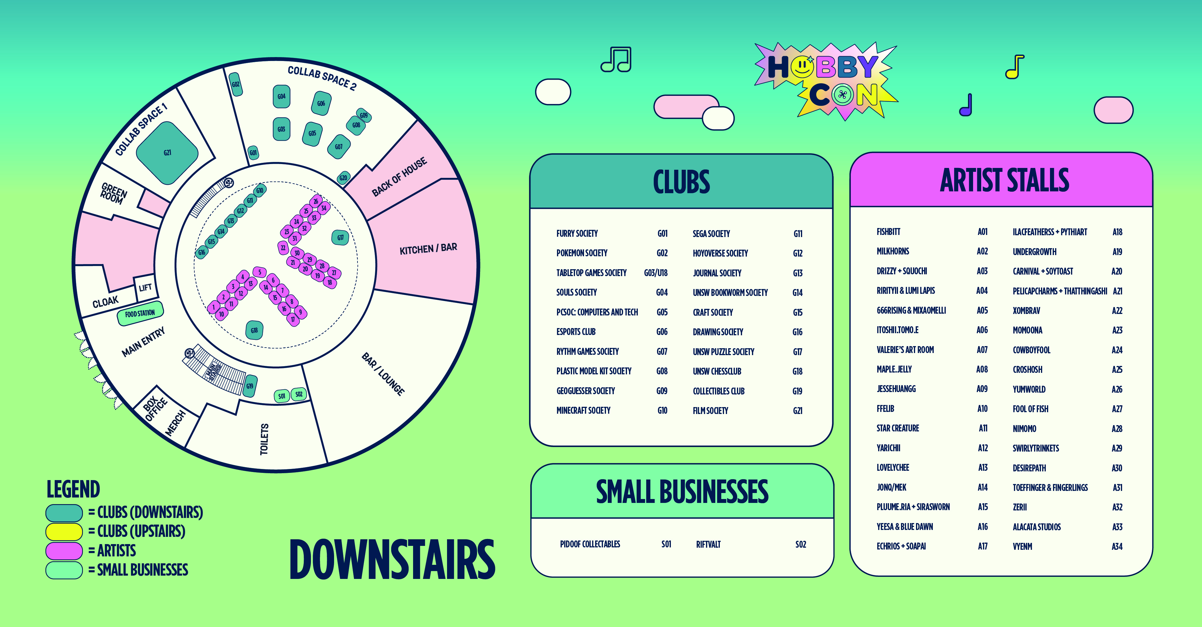 Downstairs Map